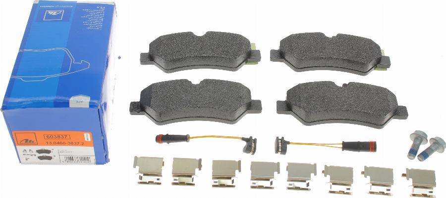 ATE 13.0460-3837.2 - Brake Pad Set, disc brake onlydrive.pro