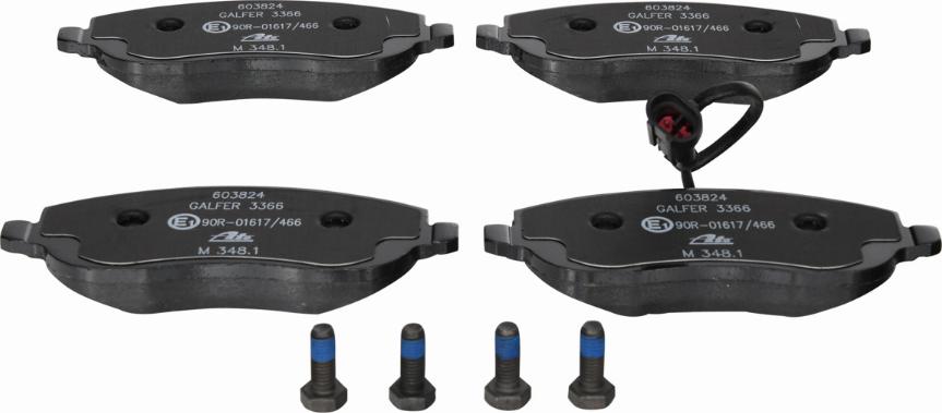 ATE 13.0460-3824.2 - Brake Pad Set, disc brake onlydrive.pro