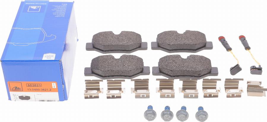 ATE 13.0460-3821.2 - Brake Pad Set, disc brake onlydrive.pro