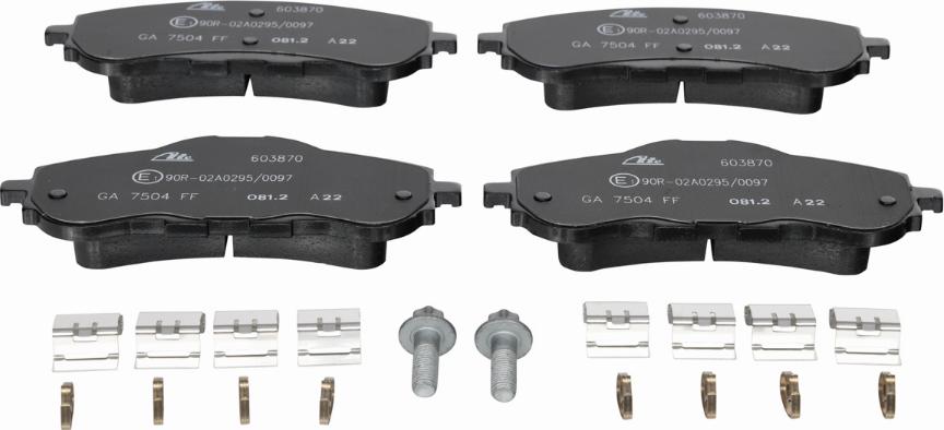 ATE 13.0460-3870.2 - Brake Pad Set, disc brake onlydrive.pro