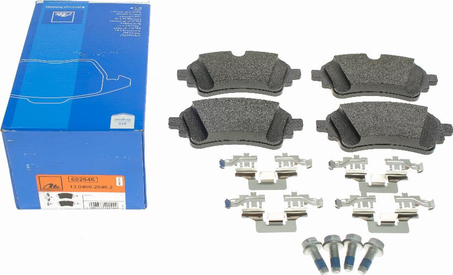 ATE 13.0460-2646.2 - Brake Pad Set, disc brake onlydrive.pro