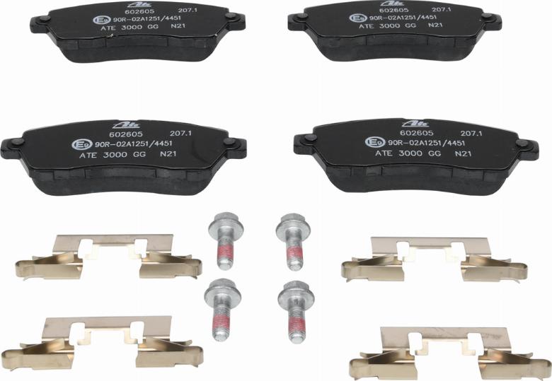 ATE 13.0460-2605.2 - Brake Pad Set, disc brake onlydrive.pro