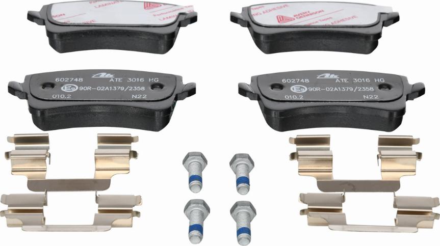 ATE 13.0460-2748.2 - Brake Pad Set, disc brake onlydrive.pro