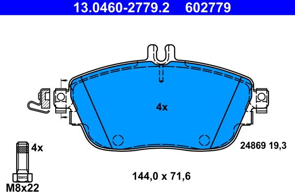 ATE 13.0460-2779.2 - Jarrupala, levyjarru onlydrive.pro