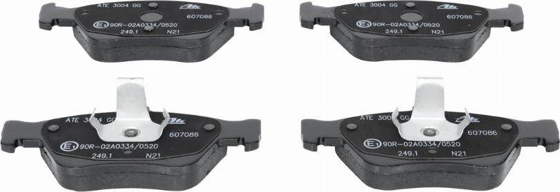 ATE 13.0460-7086.2 - Brake Pad Set, disc brake onlydrive.pro