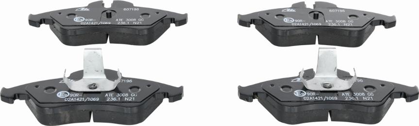 ATE 13.0460-7196.2 - Brake Pad Set, disc brake onlydrive.pro