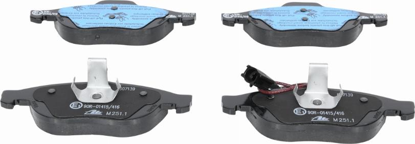 ATE 13.0460-7139.2 - Brake Pad Set, disc brake onlydrive.pro