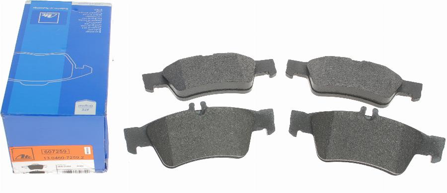 ATE 13.0460-7259.2 - Brake Pad Set, disc brake onlydrive.pro