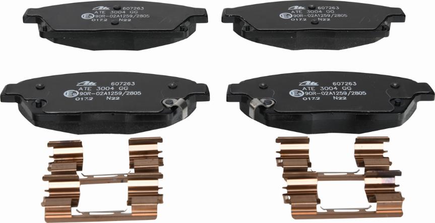 ATE 13.0460-7263.2 - Brake Pad Set, disc brake onlydrive.pro