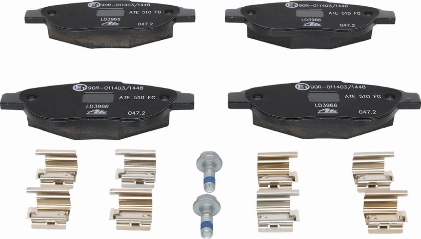 ATE 13.0470-3966.2 - Brake Pad Set, disc brake onlydrive.pro