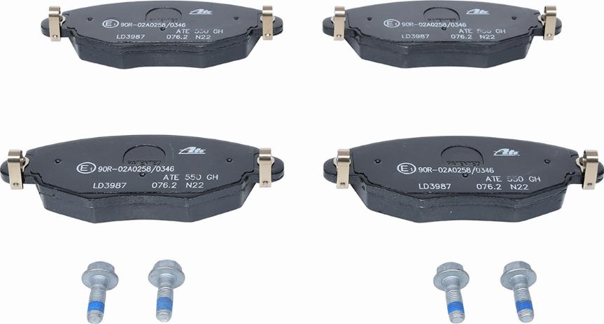 ATE 13.0470-3987.2 - Brake Pad Set, disc brake onlydrive.pro