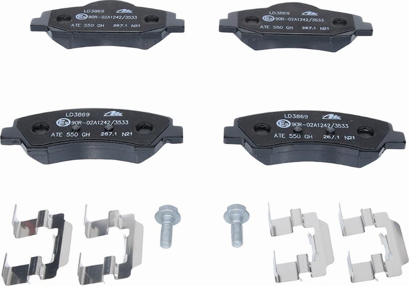 ATE 13.0470-3869.2 - Brake Pad Set, disc brake onlydrive.pro