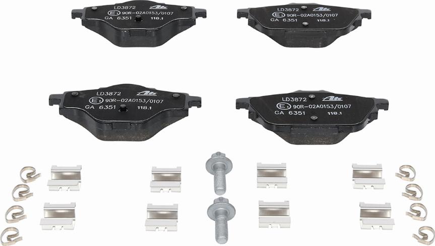 ATE 13.0470-3872.2 - Brake Pad Set, disc brake onlydrive.pro