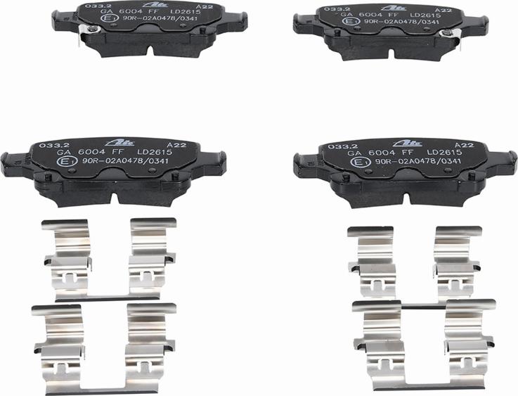 ATE 13.0470-2615.2 - Brake Pad Set, disc brake onlydrive.pro