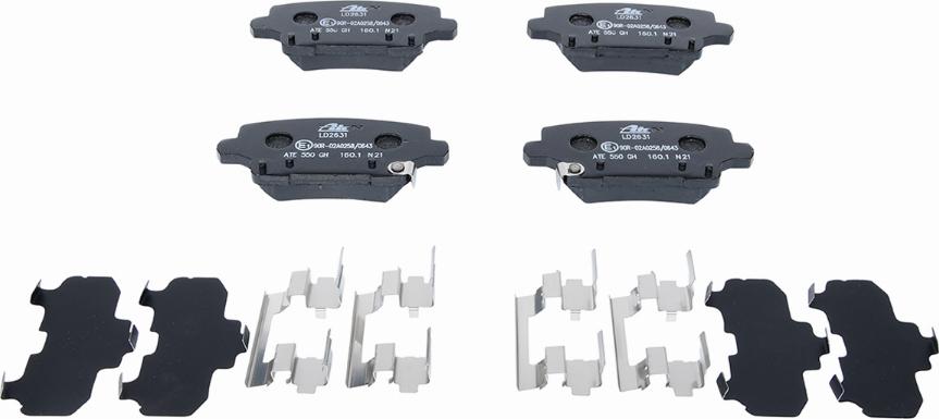 ATE 13.0470-2631.2 - Brake Pad Set, disc brake onlydrive.pro