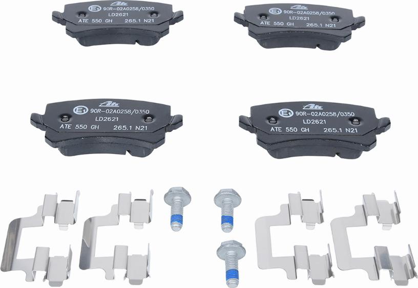 ATE 13.0470-2621.2 - Brake Pad Set, disc brake onlydrive.pro