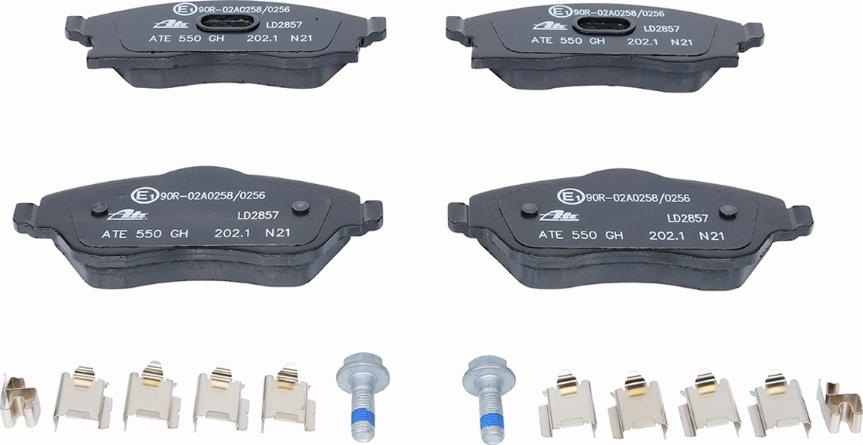 ATE 13.0470-2857.2 - Brake Pad Set, disc brake onlydrive.pro