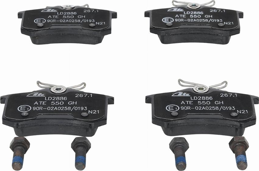 ATE 13.0470-2886.2 - Brake Pad Set, disc brake onlydrive.pro