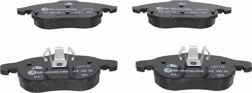 ATE 13.0470-7172.2 - Brake Pad Set, disc brake onlydrive.pro