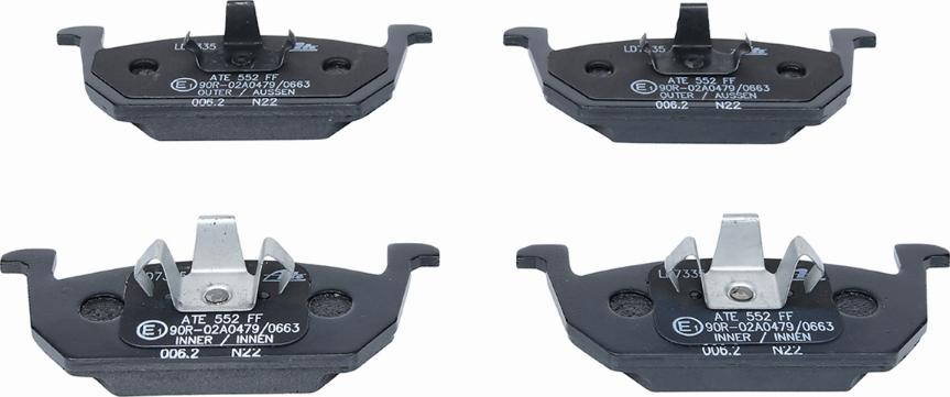 ATE 13.0470-7335.2 - Brake Pad Set, disc brake onlydrive.pro