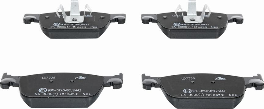 ATE 13.0470-7338.2 - Brake Pad Set, disc brake onlydrive.pro