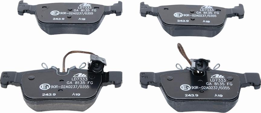 ATE 13.0470-7333.2 - Brake Pad Set, disc brake onlydrive.pro