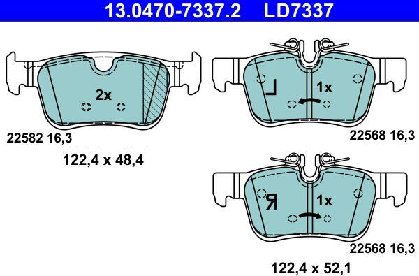 ATE 13.0470-7337.2 - Bremžu uzliku kompl., Disku bremzes onlydrive.pro