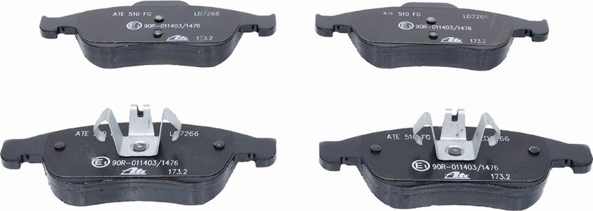 ATE 13.0470-7266.2 - Brake Pad Set, disc brake onlydrive.pro