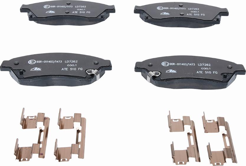 ATE 13.0470-7262.2 - Brake Pad Set, disc brake onlydrive.pro