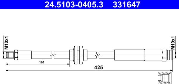 ATE 24.5103-0405.3 - Brake Hose onlydrive.pro