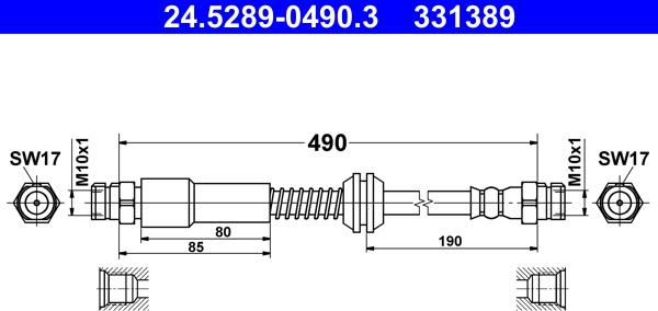 ATE 24.5289-0490.3 - Pidurivoolik onlydrive.pro