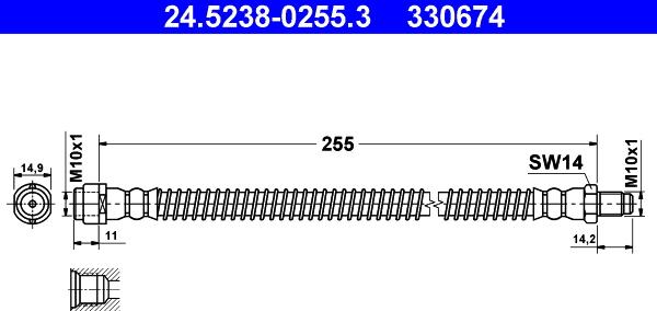 ATE 24.5238-0255.3 - Jarruletku onlydrive.pro