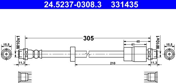 ATE 24.5237-0308.3 - Jarruletku onlydrive.pro