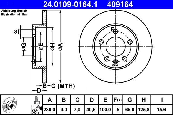 ATE 24.0109-0164.1 - Brake Disc onlydrive.pro