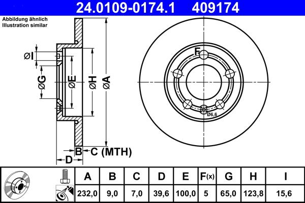 ATE 24.0109-0174.1 - Brake Disc onlydrive.pro