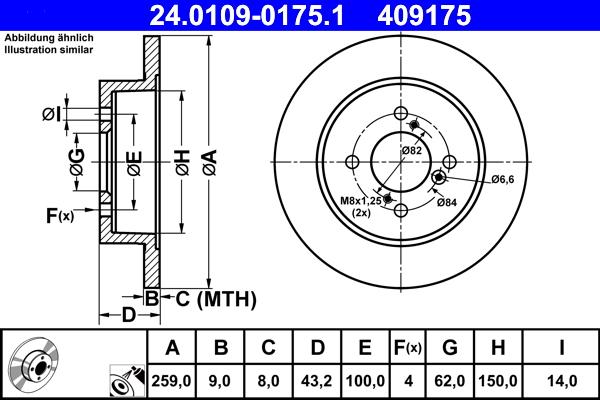 ATE 24.0109-0175.1 - Тормозной диск onlydrive.pro