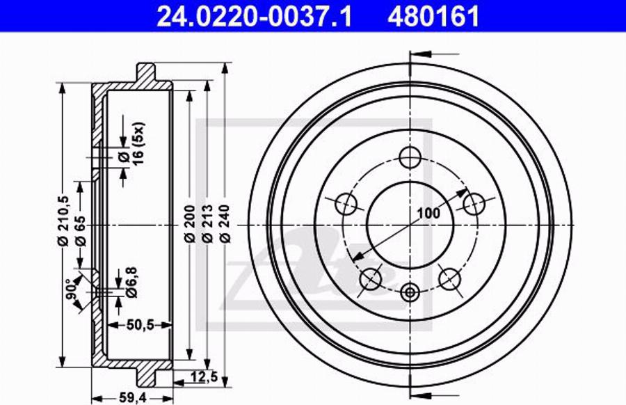 ATE 24.0101-3802.2 - Accessory Kit, brake caliper onlydrive.pro