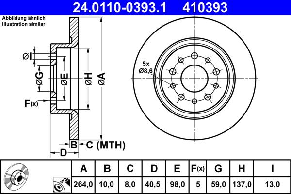 ATE 24.0110-0393.1 - Brake Disc onlydrive.pro