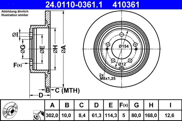 ATE 24.0110-0361.1 - Brake Disc onlydrive.pro