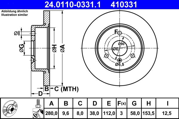 ATE 24.0110-0331.1 - Jarrulevy onlydrive.pro