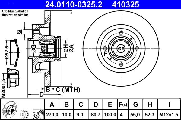 ATE 24.0110-0325.2 - Brake Disc onlydrive.pro