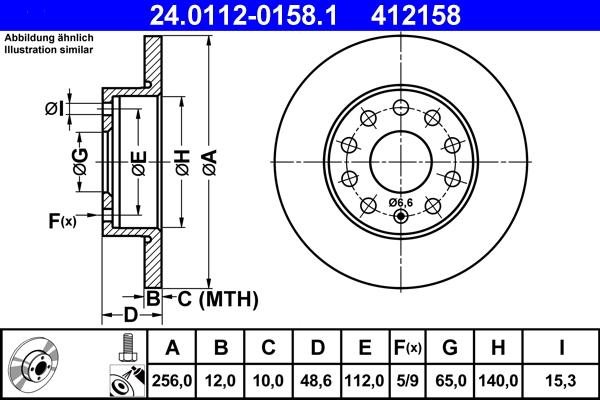 ATE 24.0112-0158.1 - Brake Disc onlydrive.pro