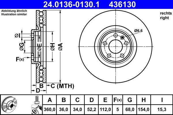 ATE 24.0136-0130.1 - Тормозной диск onlydrive.pro