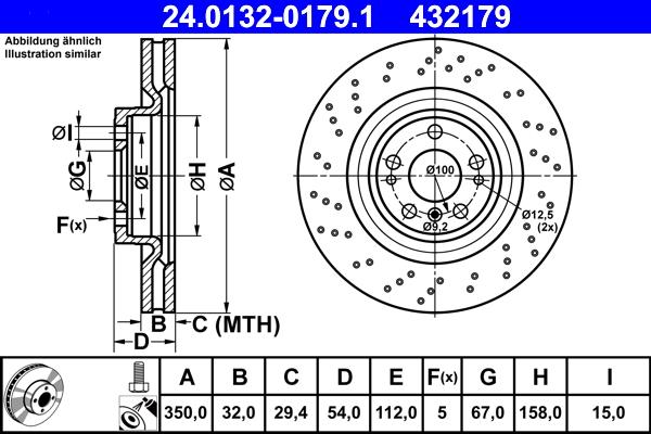 ATE 24.0132-0179.1 - Brake Disc onlydrive.pro