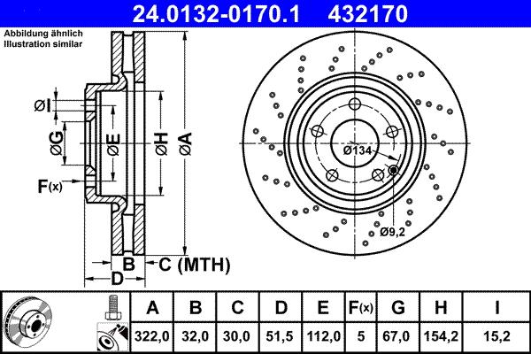 ATE 24.0132-0170.1 - Brake Disc onlydrive.pro