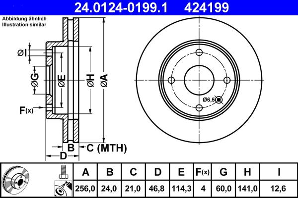 ATE 24.0124-0199.1 - Тормозной диск onlydrive.pro