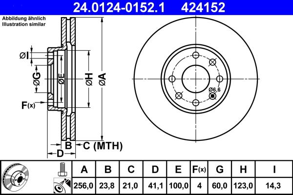 ATE 24.0124-0152.1 - Brake Disc onlydrive.pro