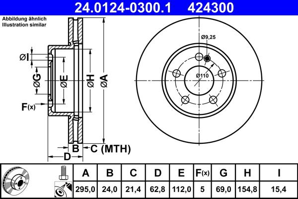 ATE 24.0124-0300.1 - Brake Disc onlydrive.pro