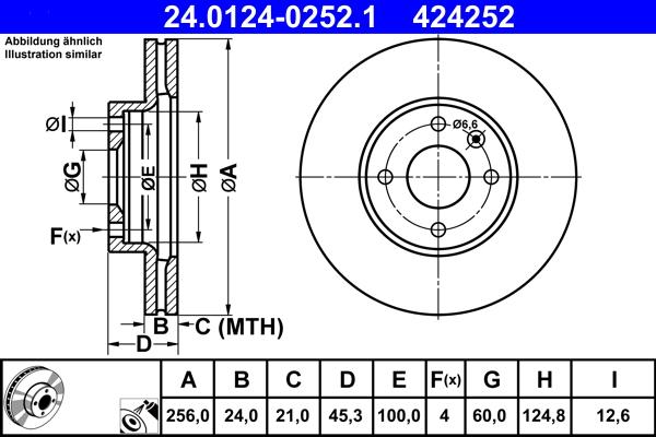 ATE 24.0124-0252.1 - Brake Disc onlydrive.pro