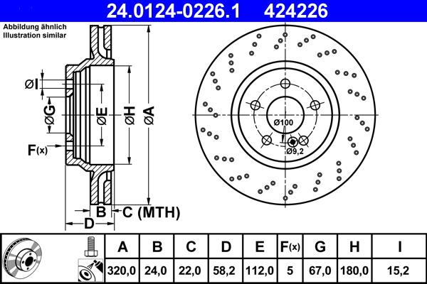 ATE 24.0124-0226.1 - Brake Disc onlydrive.pro